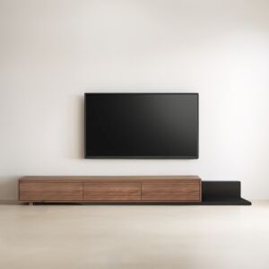 طاولة تلفزيون مورال - بني واسود