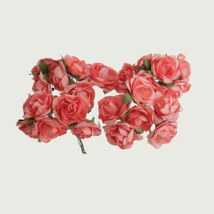 ورد صناعي بمبيم - زهري - 12 قطعة