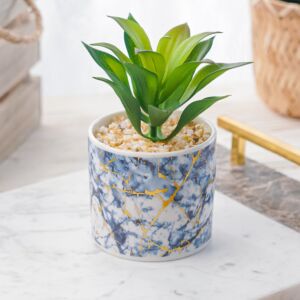 نبات صناعي ساندرا - اخضر ومتعدد الألوان - 12 قطعة