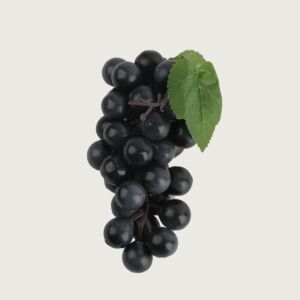 عنقود عنب صناعي متوسط الحجم - أسود - 12 قطعة