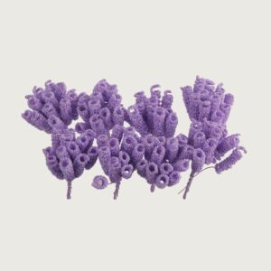 ورد سويرل صناعي مبروم - موف - 12 قطعة