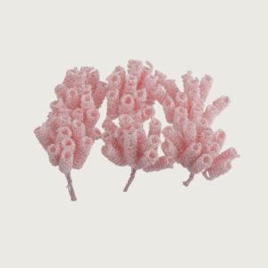 ورد سويرل صناعي مبروم - وردي فاتح - 12 قطعة