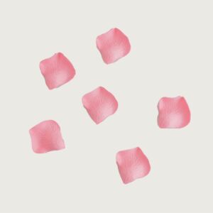 بتلات ورد رونا صناعية - وردي فاتح - 12 قطعة