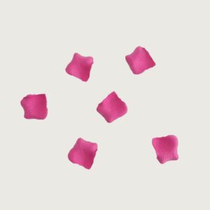 بتلات ورد رونا صناعية - فوشي - 12 قطعة