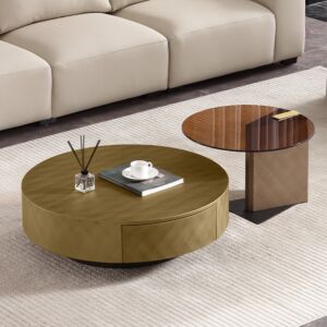 طاولة قهوة شاوندا خشبية بني فاتح - قطعتين